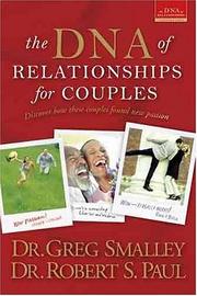 Cover of The DNA of relationships for couples by Greg Smalley