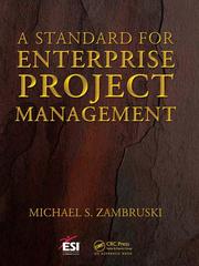 Cover of A standard for enterprise project management by Michael S. Zambruski