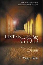 Front cover of Listening for God by Marilyn Hontz