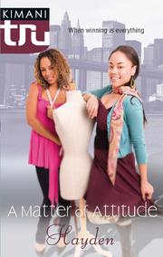 Front cover of A matter of attitude by Hayden.