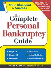 Cover of The complete personal bankruptcy guide by Edward A. Haman