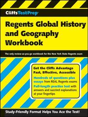 Front cover of CliffsTestPrep Regents Global History and Geography Workbook (Cliffstestprep Regents) by American BookWorks Corporation