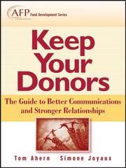 Cover of Keep your donors by Tom Ahern