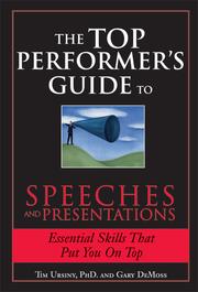 Front cover of The top performer's guide to speeches and presentations by Timothy E. Ursiny