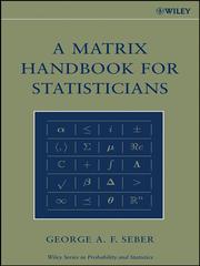 Front cover of A matrix handbook for statisticians by G. A. F. Seber