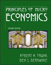 Front cover of Principles of micro-economics by Robert H. Frank