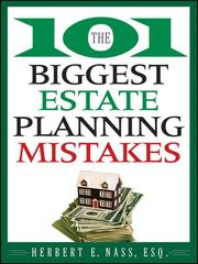 Cover of The 101 biggest estate planning mistakes by Herbert E. Nass