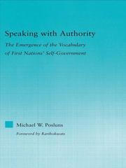 Cover of Speaking with authority by Michael Posluns