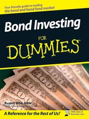 Cover of Bond investing for dummies by Russell Wild
