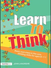 Cover of Learn to think by John Langrehr