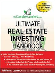 Front cover of The complete Landlord.com ultimate real estate investing handbook by William A. Lederer