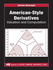 Front cover of American-style derivatives by Jérôme Detemple