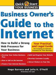 Front cover of Business owner's guide to the Internet by Hugo Barreca