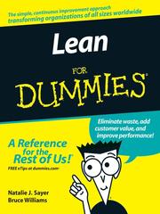 Cover of Lean for dummies by Natalie Sayer