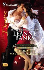 Front cover of Billionaire's marriage bargain by Leanne Banks