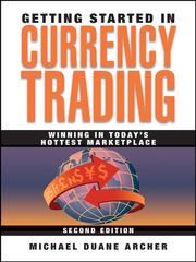 Cover of Getting started in currency trading by Michael Duane Archer