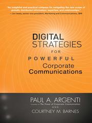 Cover of Digital strategies for powerful corporate communications by Paul A. Argenti