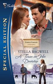 Front cover of A Texan on her doorstep by Stella Bagwell