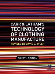 Front cover of Carr and Lathams technology of clothing manufacture by Harold Carr