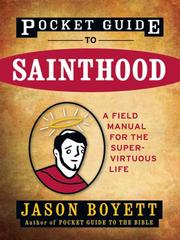 Front cover of Pocket guide to sainthood by Jason Boyett