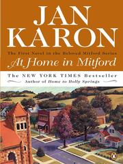 Front cover of At home in Mitford by Jan Karon