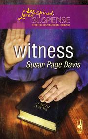 Front cover of Witness (Steeple Hill Love Inspired Suspense #98) by Susan Page Davis