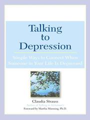Cover of Talking to depression by Claudia J. Strauss