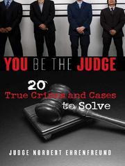 Front cover of You be the judge by Norbert Ehrenfreund