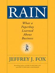 Cover of Rain by Jeffrey J. Fox