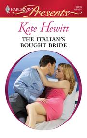 Front cover of The Italian's bought bride by Kate Hewitt