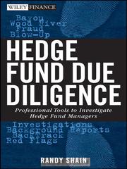 Cover of Hedge fund due diligence by Randy Shain