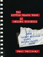 Front cover of The little black book of online business by Paul Galloway