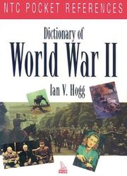 Cover of Dictionary of World War II by Ian V. Hogg