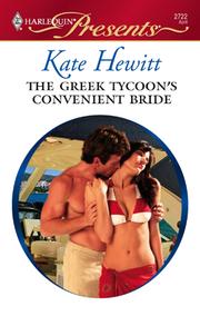 Front cover of The Greek Tycoon's Convenient Bride by Kate Hewitt