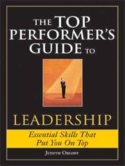 Cover of The top performer's guide to leadership by Judith Orloff