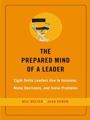 Cover of The prepared mind of a leader by William Welter