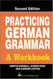Cover of Practising German grammar by Martin Durrell