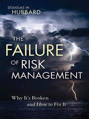 Front cover of The failure of risk management by Douglas W. Hubbard