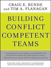 Cover of Building conflict competent teams by Craig E. Runde