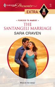 Front cover of The Santangeli Marriage by Sara Craven