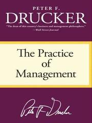 Front cover of The Practice of Management by Peter F. Drucker