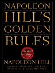 Front cover of Napoleon Hill's golden rules by Napoleon Hill