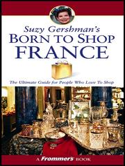 Front cover of Suzy Gershman's born to shop by Suzy Gershman