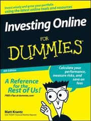 Front cover of Investing online for dummies by Matt Krantz