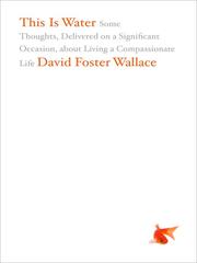 Cover of This is water by David Foster Wallace