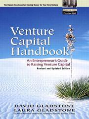 Cover of Venture capital handbook by David Gladstone
