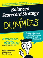 Cover of Balanced scorecard strategy for dummies by Chuck Hannabarger
