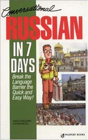 Front cover of Conversational Russian in 7 days by Shirley Baldwin