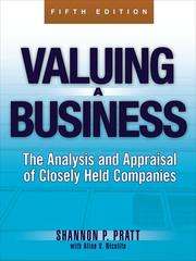 Cover of Valuing a business by Shannon P Pratt