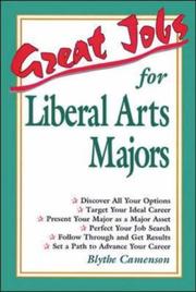Cover of Great jobs for liberal arts majors by Blythe Camenson